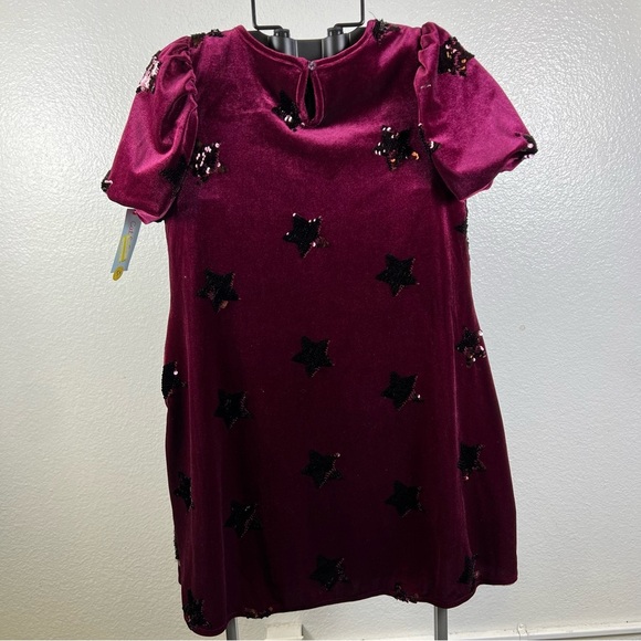 Cat & Jack Velvet Starry Kids Dress Size XL (14) - Picture 5 of 11